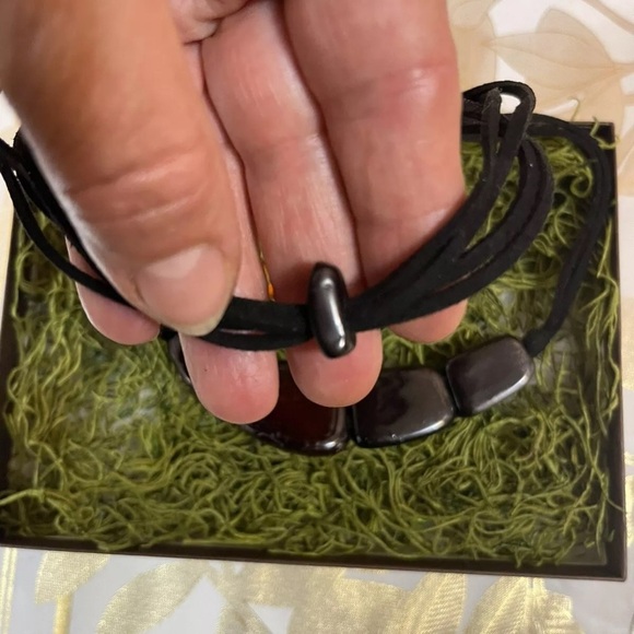 Handmade TERRA ArtWear Jewelry Wood Necklace And Earrings - Picture 3 of 5